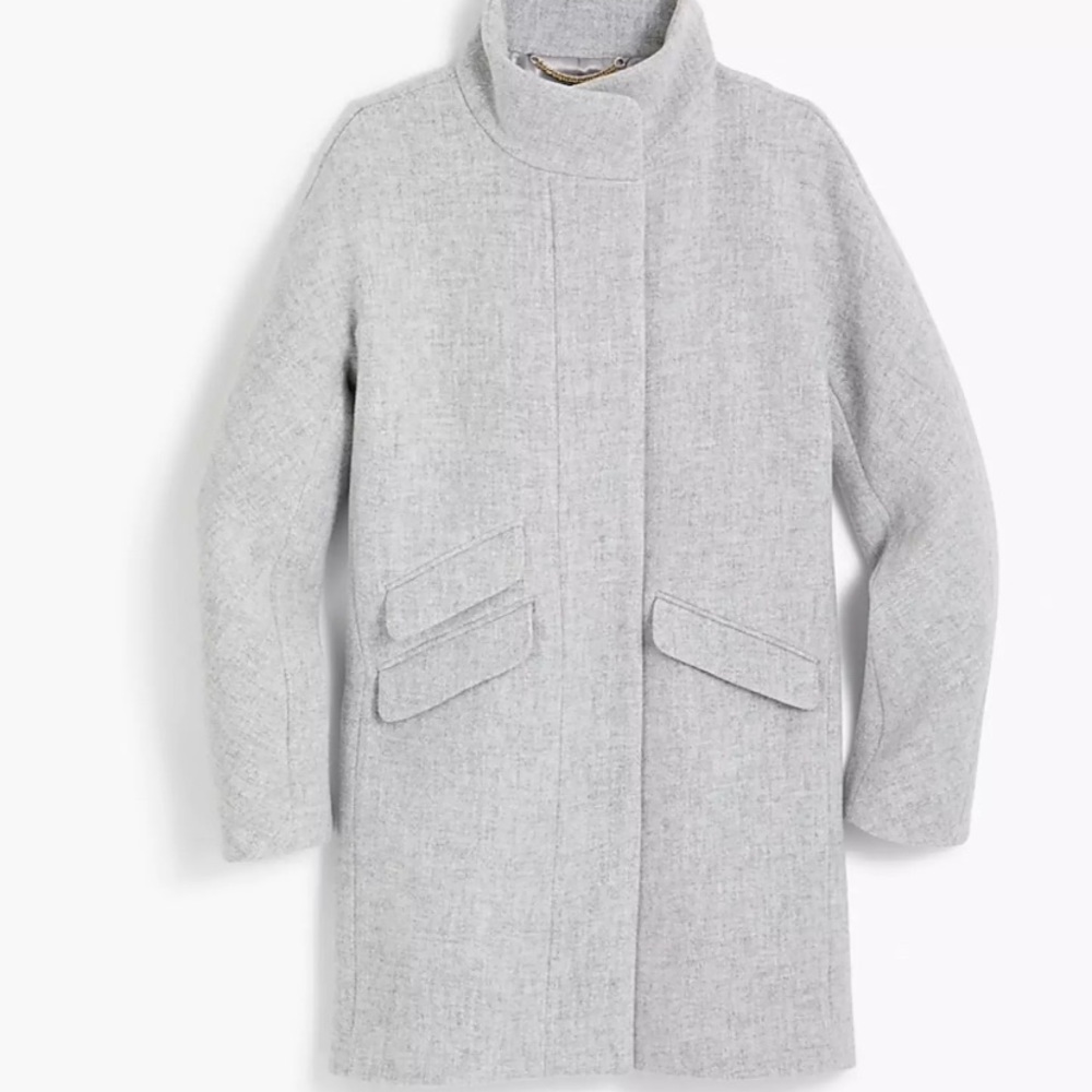 J Crew Cocoon Coat in Heather Dusk